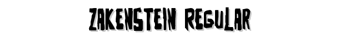 Zakenstein Regular font